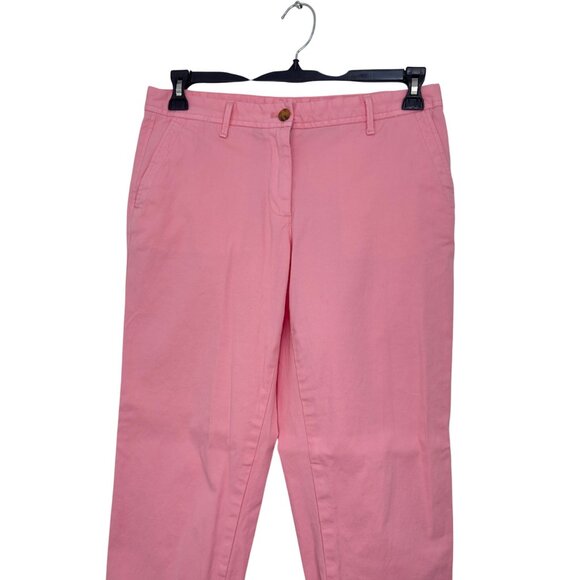 Talbots Womens Size 6Petite Baby Pink Relaxed Chino Pants Classic Slash Pockets - Picture 2 of 9